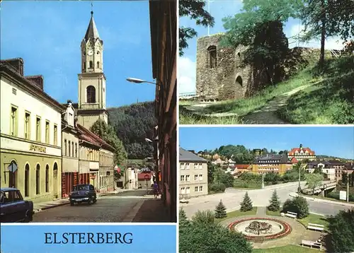 Elsterberg Vogtland Burgruine Lange Strasse Kat. Elsterberg Vogtland