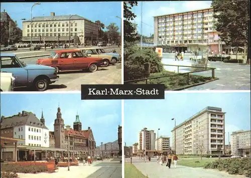 Karl-Marx-Stadt Interhotel Chemnitzer Hof Interhotel Moskau Rosenhof Kat. Chemnitz