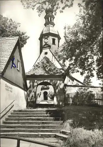Reinhardtsdorf-Schoena Bauernkirche Barock Kat. Reinhardtsdorf-Schoena