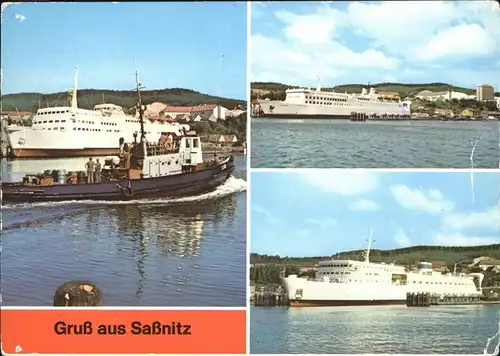 Sassnitz Schwedenfaehre Eisenbahnfaehrschiff Ruegen Faehrschiff Svealand Kat. Sassnitz