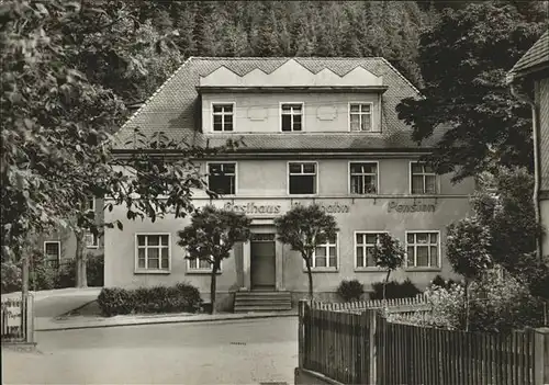 Rohrbach Rudolstadt Gasthaus Auerhahn Kat. Rohrbach Rudolstadt