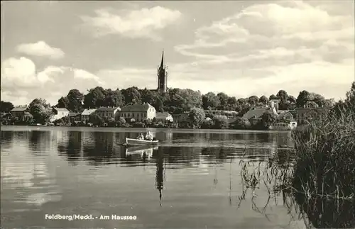 Feldberg Mecklenburg Haussee Boot  Kat. Feldberger Seenlandschaft