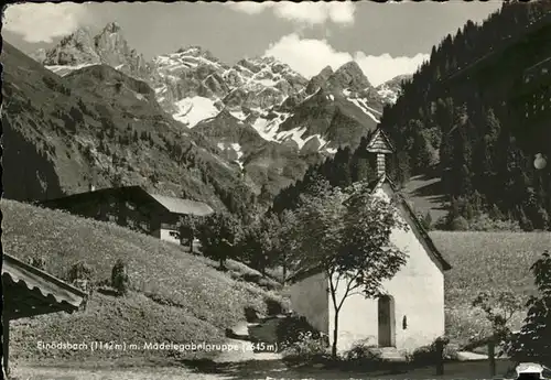 Einoedsbach Maedelegabelgruppe Kapelle Kat. Oberstdorf