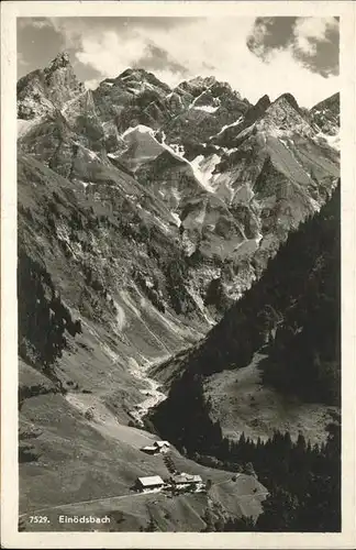 Einoedsbach suedlichster Ort Deutschlands Kat. Oberstdorf