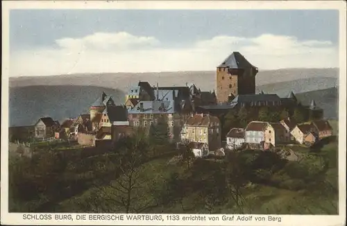 Elberfeld Wuppertal Schlossburg Bergische Wartburg Graf Adolf von Berg / Wuppertal /Wuppertal Stadtkreis