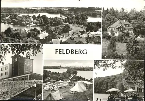 Feldberg Mecklenburg Jugendherberge Camping Zelte FDGB Erholungsheim Kat. Feldberger Seenlandschaft