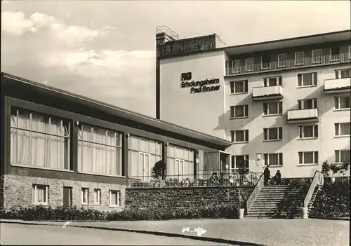 Caemmerswalde Rauschenbach FDGB ERholungsheim Paul Gruner Kat. Neuhausen Erzgebirge