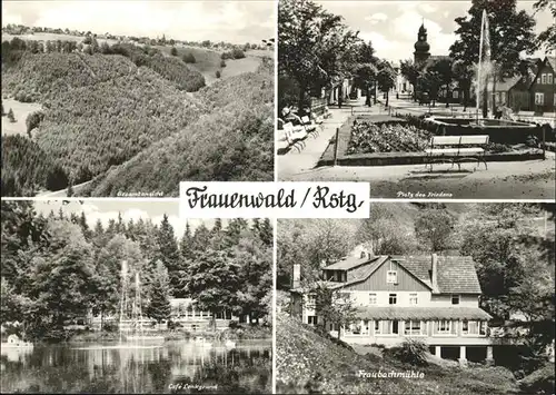 wz37479 Frauenwald Thueringen Cafe Lenkgrund Fraubachmuehle  Kategorie. Frauenwald Alte Ansichtskarten