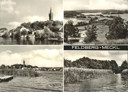 Feldberg Mecklenburg Haussee Seerosenkanal Kat. Feldberger Seenlandschaft