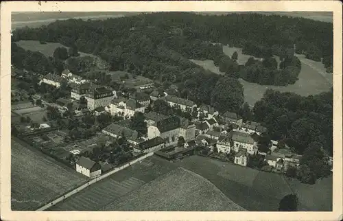 Ebersdorf Thueringen Fliegeraufnahme Bruedergemeine Kat. Saalburg-Ebersdorf