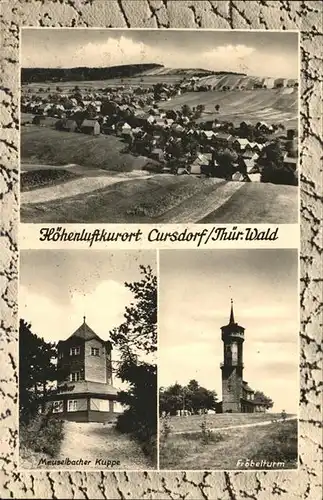 Cursdorf Meuselbacher Kuppe Froebelturm Kat. Cursdorf