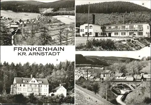 Frankenhain Thueringen Ferienheim VEB Braunkohlenkombinat Kurheim Erich Hertel Kat. Frankenhain Thueringen