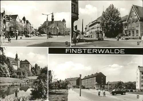 Finsterwalde Postamt Thaelmannstrasse Schloss Otto Nuschke Strasse Kat. Finsterwalde