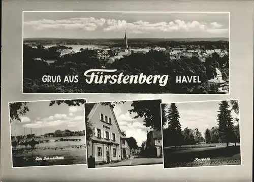 Fuerstenberg Havel Kurpark Schwedtsee Kat. Fuerstenberg