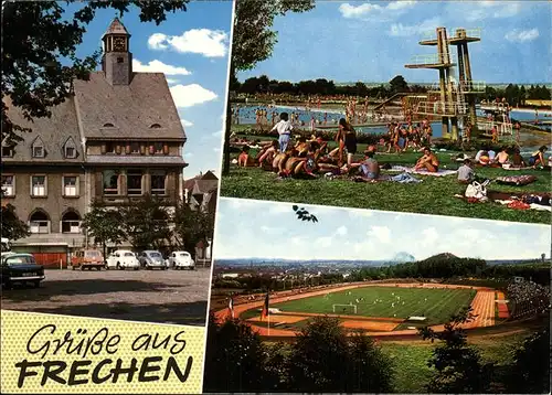 Frechen Freibad Fussball Autos Kat. Frechen