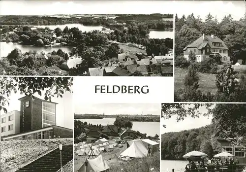 Feldberg Mecklenburg Luzinhalle Camping Huettenberg Erholungsheim Freundschft Kat. Feldberger Seenlandschaft