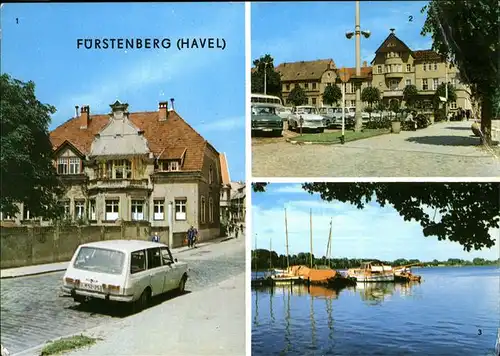 Fuerstenberg Havel Boote Autos Schwedtersee Kat. Fuerstenberg