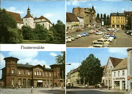 Finsterwalde Schloss Autos Markt Kat. Finsterwalde