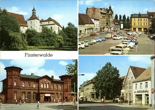 Finsterwalde Schloss Autos Markt Kat. Finsterwalde