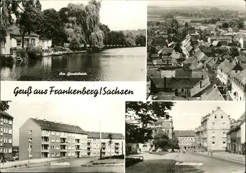 Frankenberg Sachsen Gondelteich Humboldtstrasse Luetzelhoehe Kat. Frankenberg Sachsen