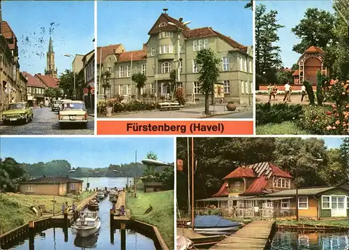 Fuerstenberg Havel Autos Schiffe Boote Havelschleuse Kat. Fuerstenberg