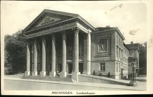 Meiningen Landestheater Kat. Meiningen