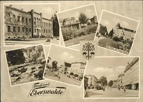 Eberswalde Oberschule Bahnhof Eisenbahnstrasse Kat. Eberswalde