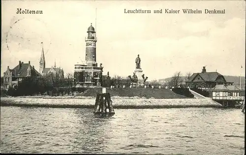 Holtenau Kiel Leuchtturm und Kaiser Wilhelm Denkmal / Kiel /Kiel Stadtkreis