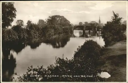 Mashamshire Masham River Bridge Kat. Harrogate