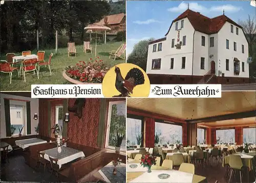 Hobbach Gasthaus Pension Zum Auerhahn Kat. Eschau