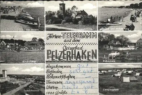 Pelzerhaken Leuchtturm Strand Kinderheim Campingplatz Eichenhain  Kat. Neustadt in Holstein