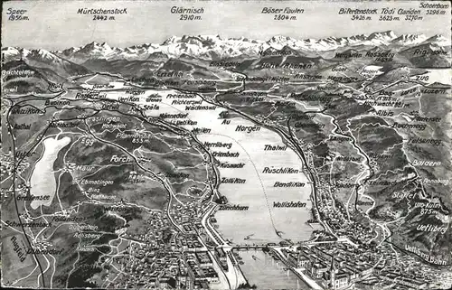 Uetliberg Zuerich Fliegeraufnahme Kat. Uetliberg