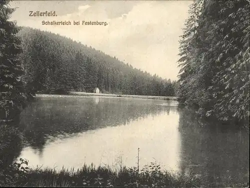 Zellerfeld Schalkenteich bei Festenburg Kat. Clausthal-Zellerfeld