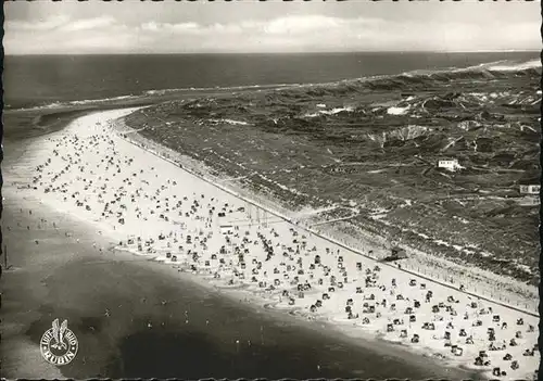 Langeoog Strand Fliegeraufnahme Kat. Langeoog