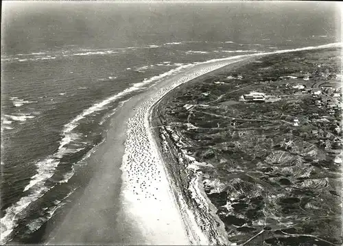 Langeoog Fliegeraufnahme Strand Kat. Langeoog