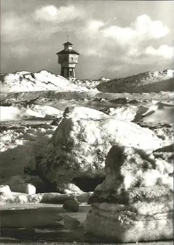 Langeoog Wasserturm Winter Kat. Langeoog