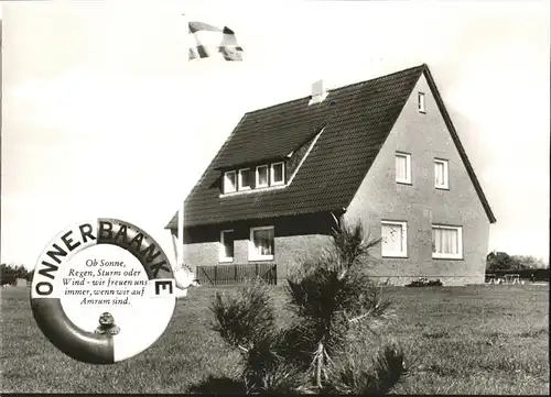 Nebel Amrum Ferienhaus Onner Baeaenke Kat. Nebel