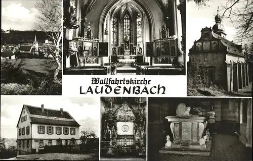 Laudenbach Bergstrasse Wallfahrtskirche Kat. Laudenbach