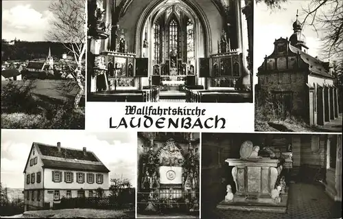 Laudenbach Bergstrasse Wallfahrtskirche Kat. Laudenbach