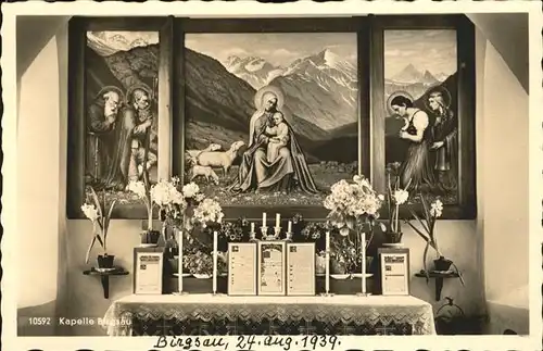 Birgsau Kapelle Innen Kat. Oberstdorf