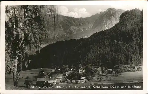 Ried Obermaiselstein Entschenkopf Nebelhorn Rubihorn Kat. Obermaiselstein