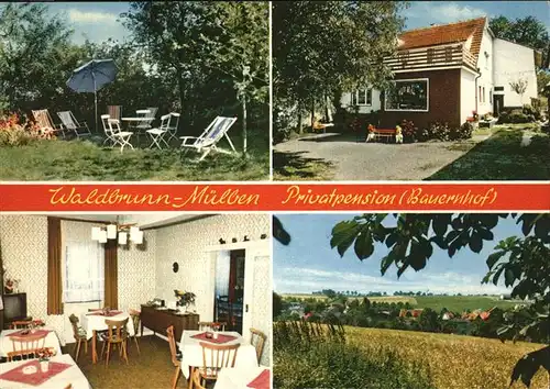 Waldbrunn Odenwald Muelben Privatpension Bauernhof Kat. Waldbrunn
