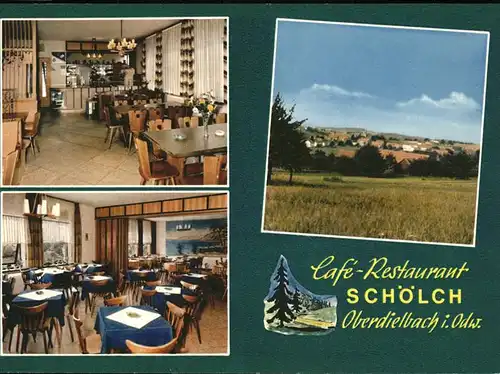 Oberdielbach Restaurant Schoelch Kat. Waldbrunn