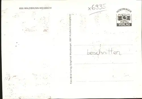 Weisbach Waldbrunn  Kat. Waldbrunn