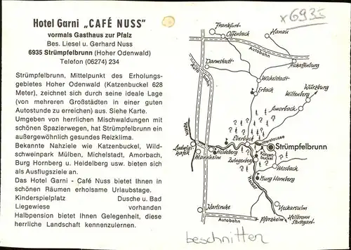 wz47276 Struempfelbrunn Hotel Cafe Nuss  Kategorie. Waldbrunn Alte Ansichtskarten