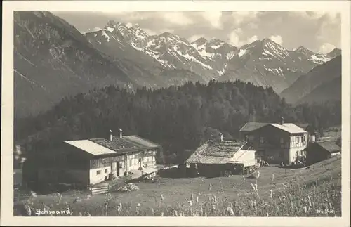 Schwand Oberstdorf Allg.Alpen Kat. Oberstdorf
