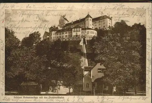 Hohenaschau Chiemgau Schloss  Drahtseilbahn Kat. Aschau i.Chiemgau
