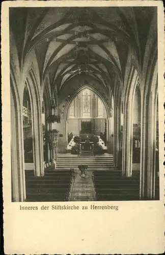 Herrenberg Gaeu Inneres Stiftskirche / Herrenberg /Boeblingen LKR