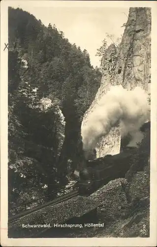 Hoellental Schwarzwald Hirschsprung Eisenbahn Kat. Buchenbach