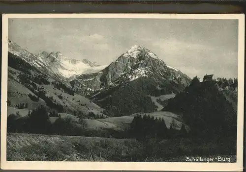 Schoellang Schoellanger Burg Kat. Oberstdorf